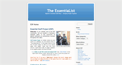 Desktop Screenshot of essentialstuff.org